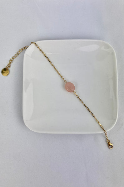 Cloélie Bijoux - Bracelet NOUR quartz rose