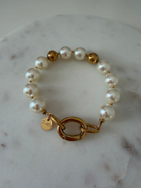 Cloélie Bijoux - Bracelet GRAZIELLA perles nacrées