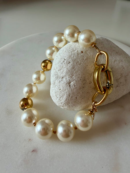 Cloélie Bijoux - Bracelet GRAZIELLA perles nacrées